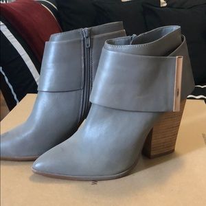 Gray booties